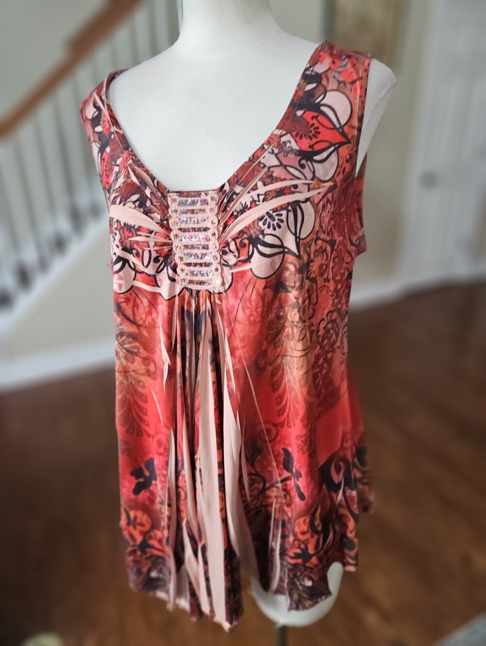 Cato Boho Tunic Dress Top XL